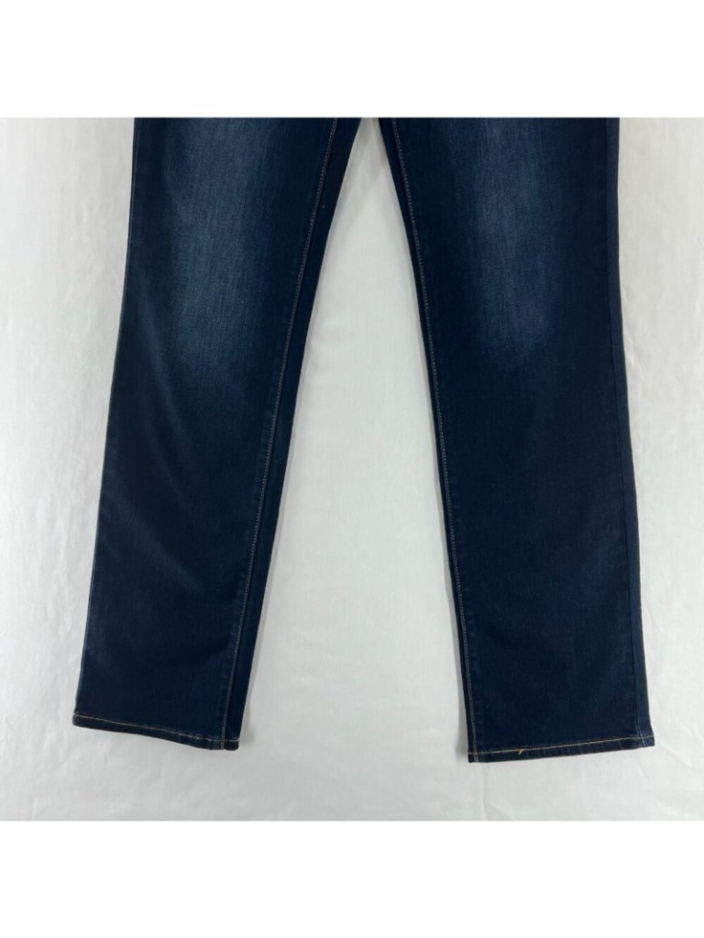 Levi’s 505 Straight Leg Jeans Womens 6 Dark Wash Stretch Denim Mid Rise Zip Blue - Picture 6 of 14